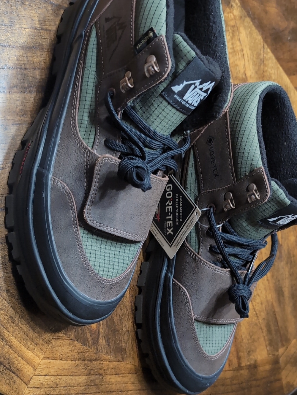 Vans Brown & Olive Gore-Tex Trail Boots